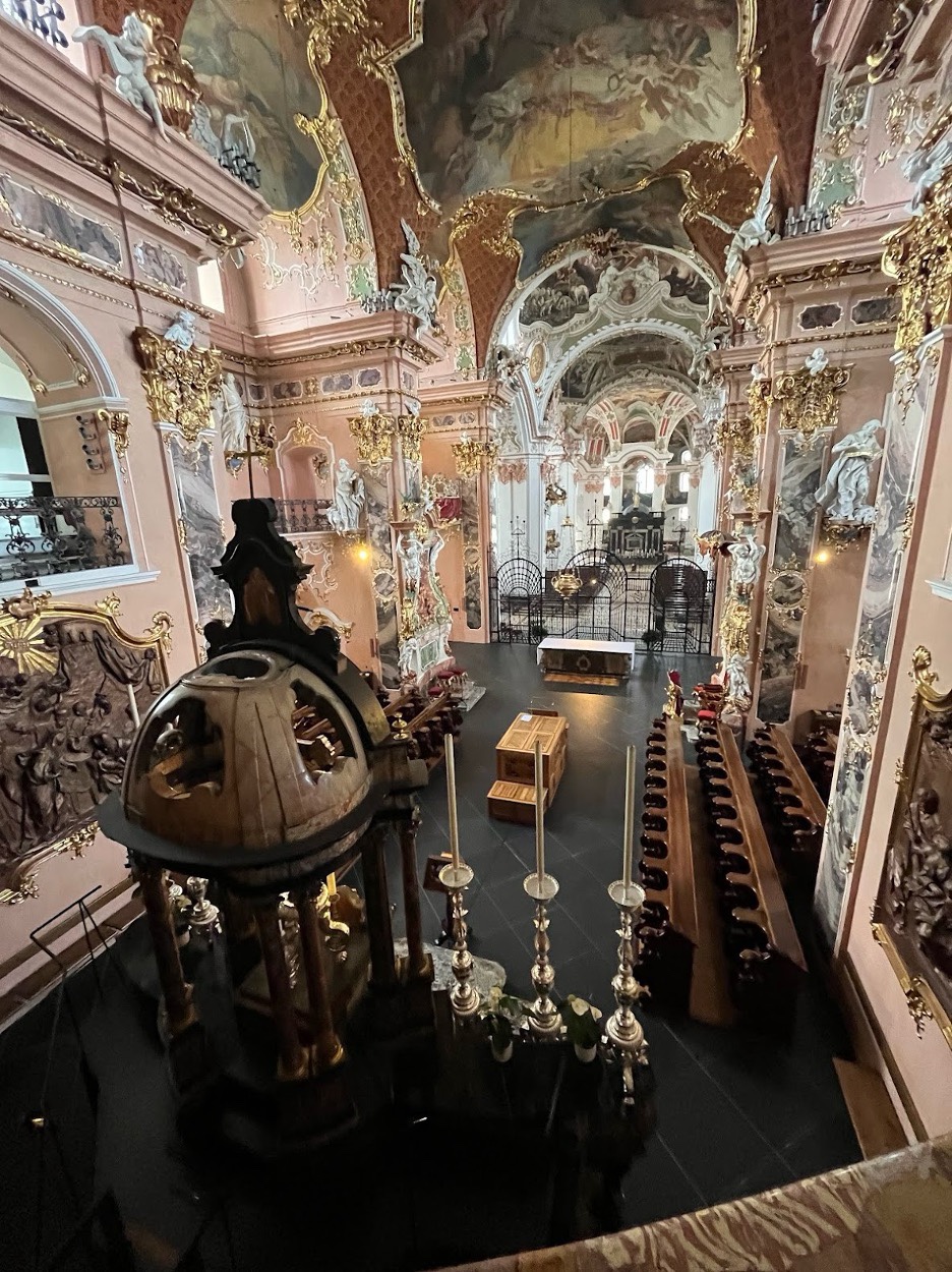 View from Eindiedeln upper choir stalls